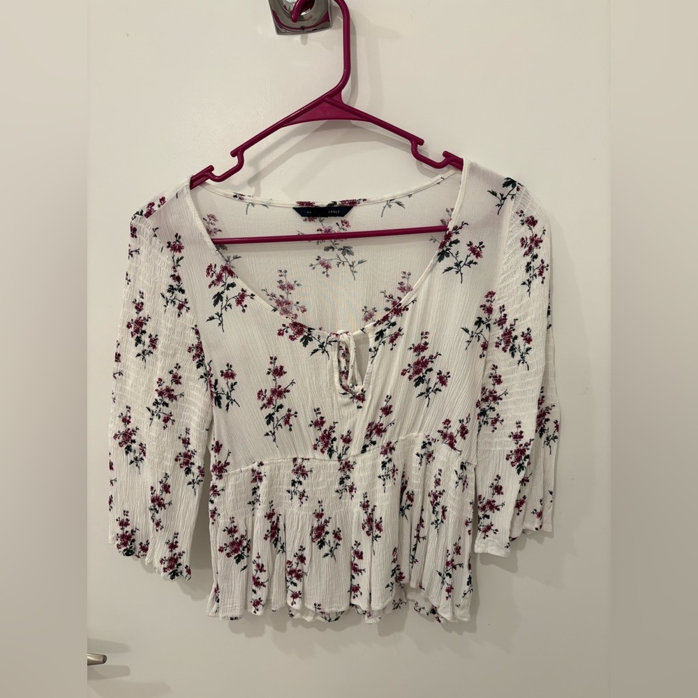 American Eagle Outfitters Floral Print Blouse